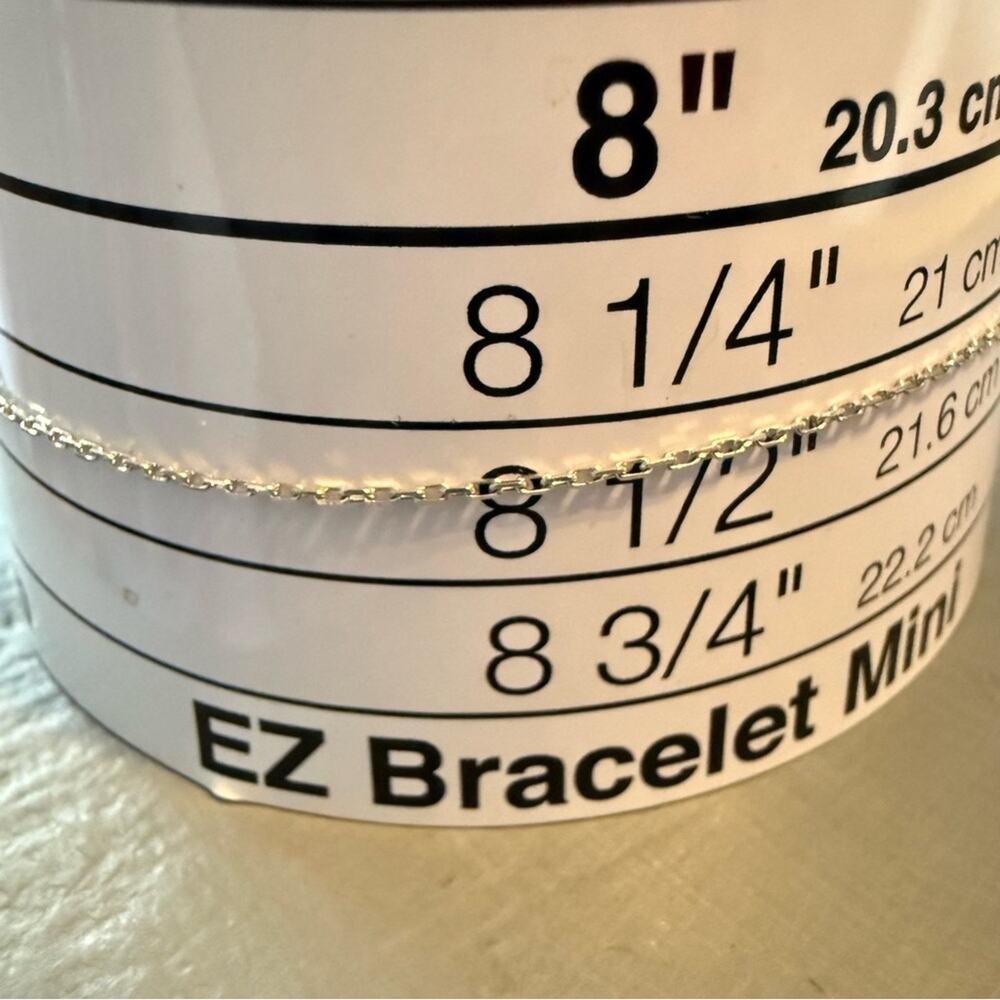925 Sterling Silver Flower Ankle Bracelet - Picture 5 of 5
